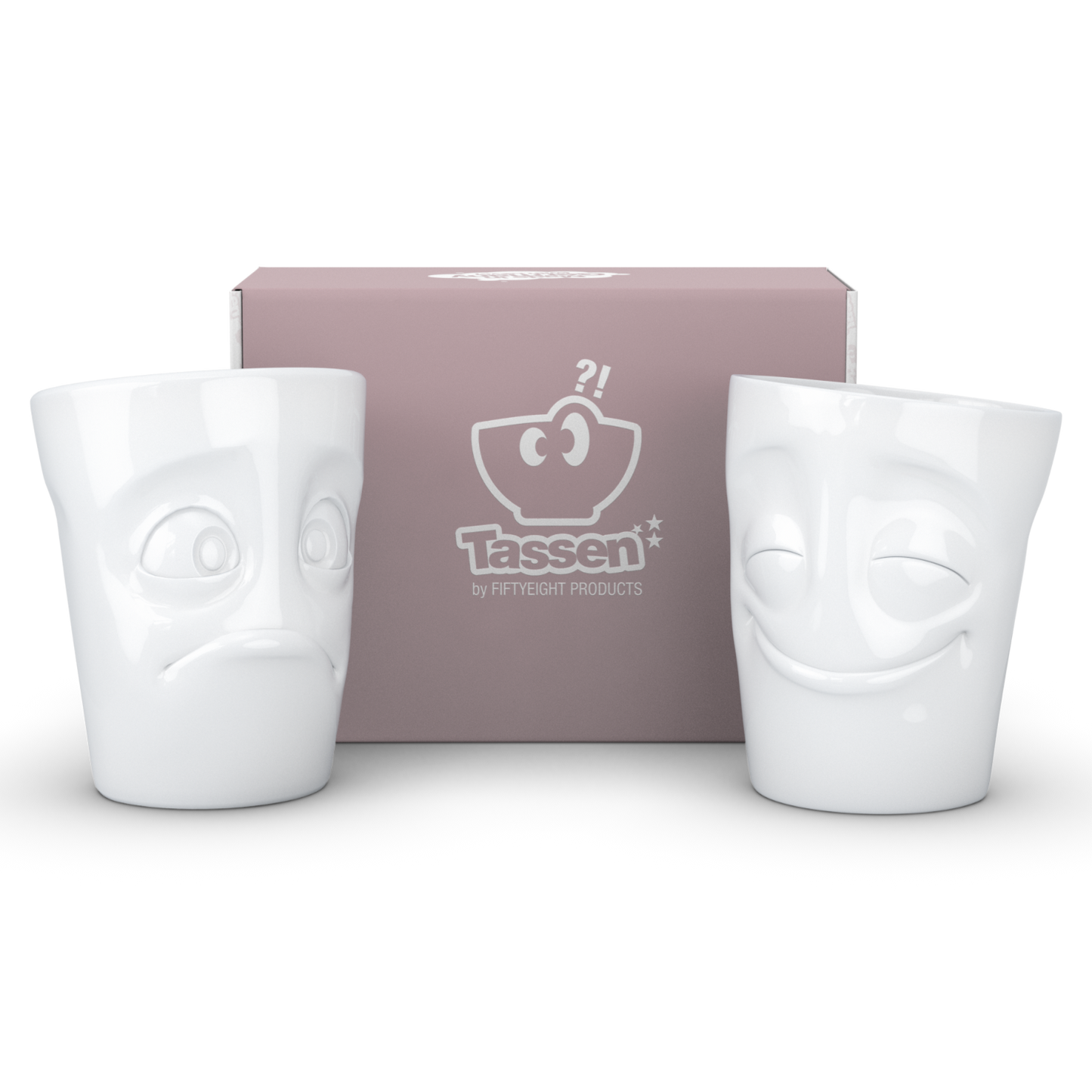 Becher-Set Nr. 2 „Vergnügt & Verdutzt“ 350 ml