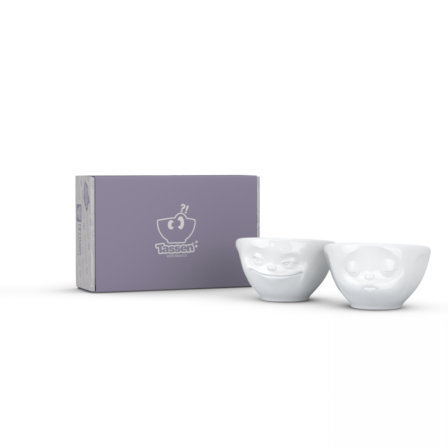 Kleine Schälchen-Set Nr.1 „Grinsend & Küssend“ 100 ml