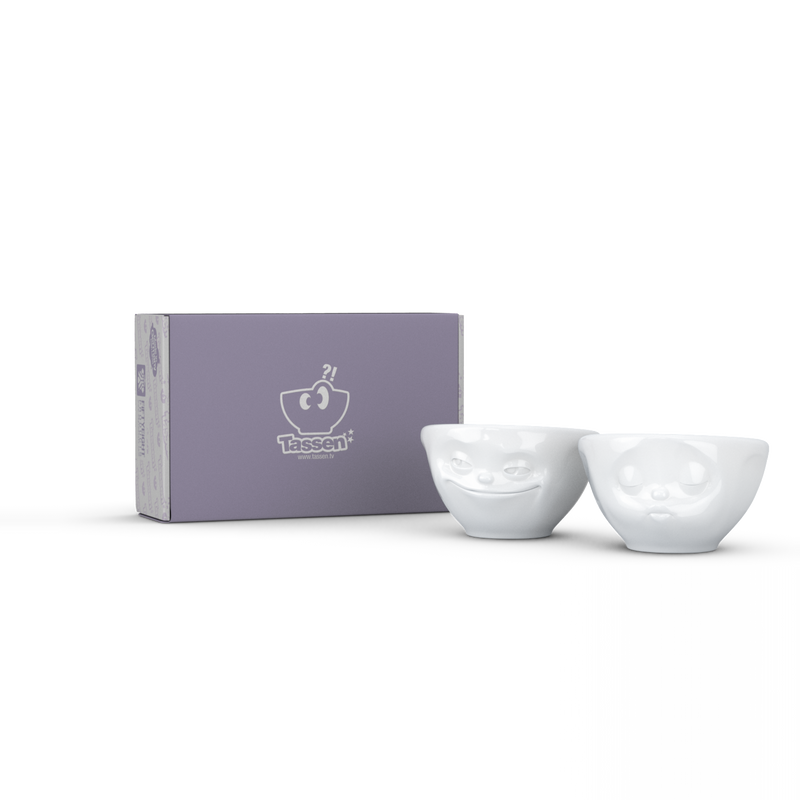 Kleine Schälchen-Set Nr.1 „Grinsend & Küssend“ 100 ml