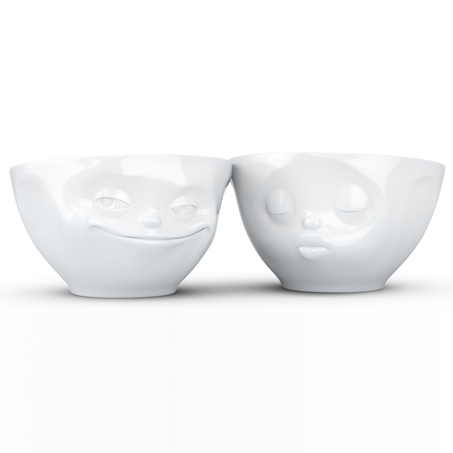Mittlere Schälchen-Set Nr. 1  „Grinsend & Küssend“ 200 ml