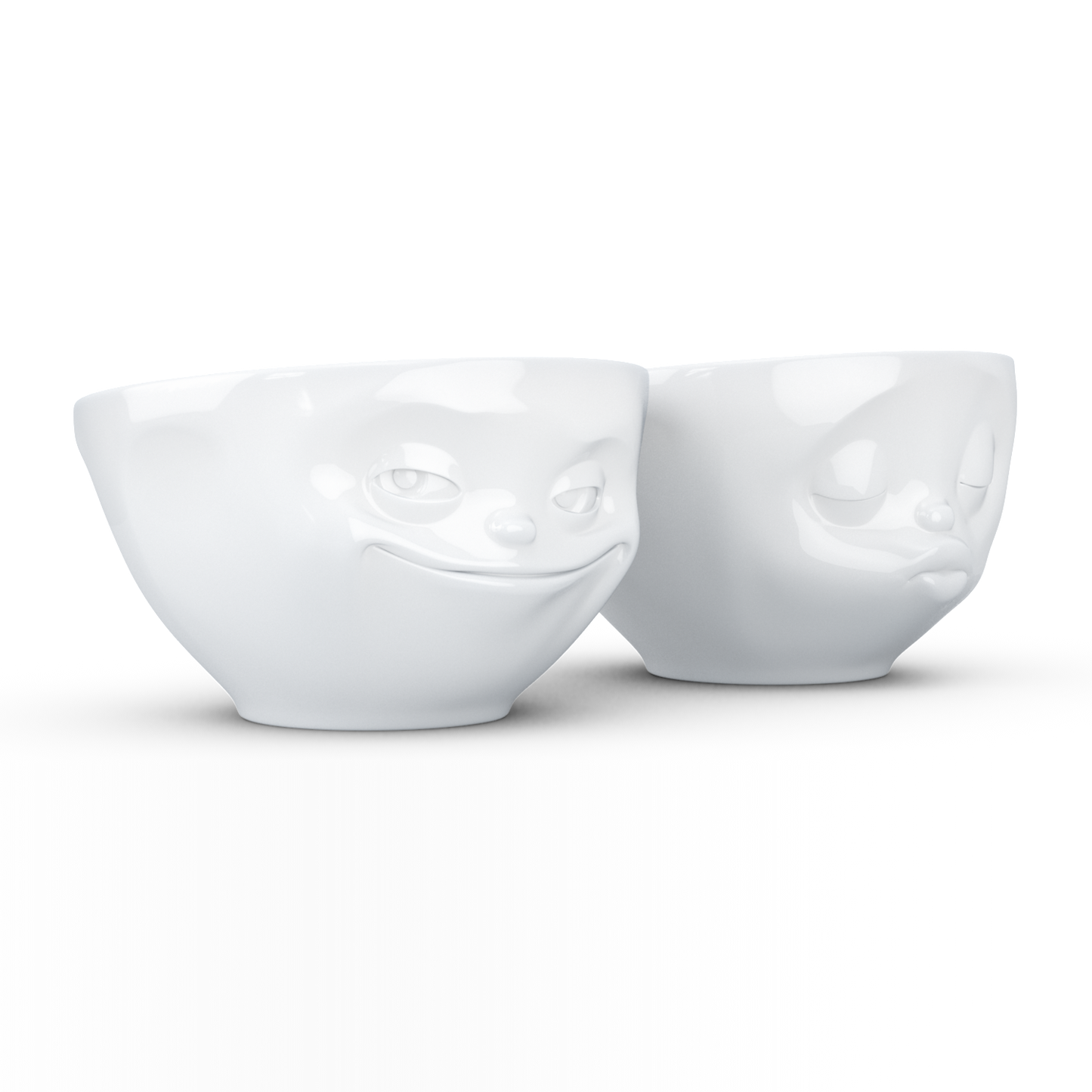 Mittlere Schälchen-Set Nr. 1  „Grinsend & Küssend“ 200 ml