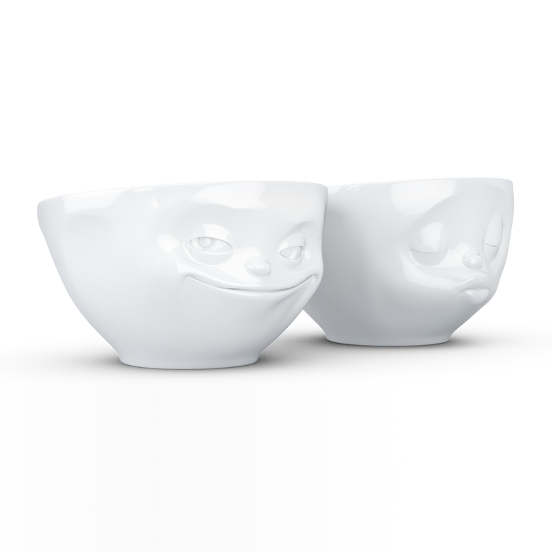 Mittlere Schälchen-Set Nr. 1  „Grinsend & Küssend“ 200 ml