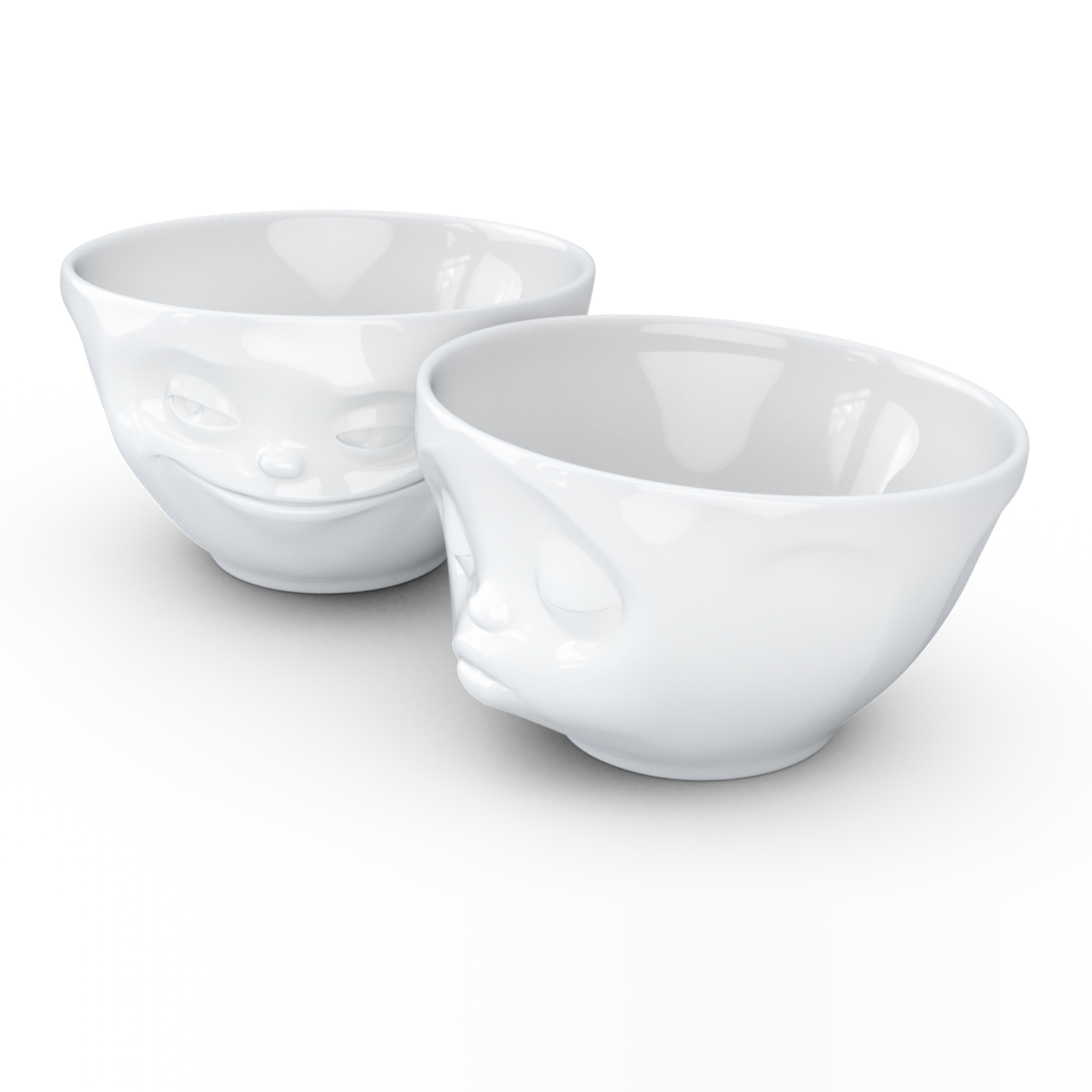 Mittlere Schälchen-Set Nr. 1  „Grinsend & Küssend“ 200 ml