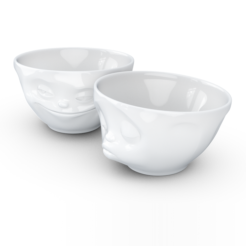 Mittlere Schälchen-Set Nr. 1  „Grinsend & Küssend“ 200 ml