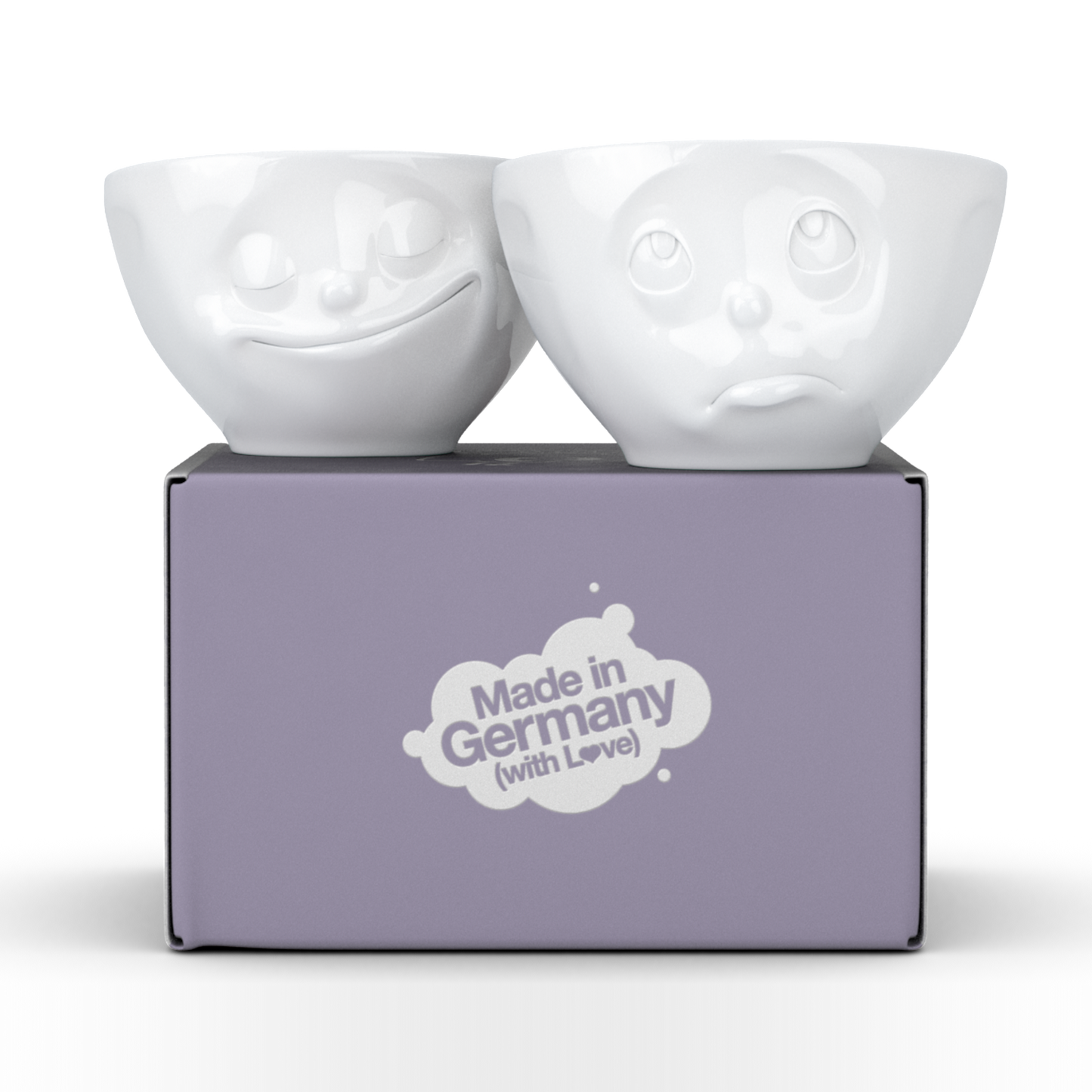 Mittlere Schälchen-Set Nr. 2 „Glücklich & Och bitte“ 200 ml