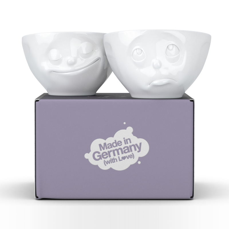 Mittlere Schälchen-Set Nr. 2 „Glücklich & Och bitte“ 200 ml