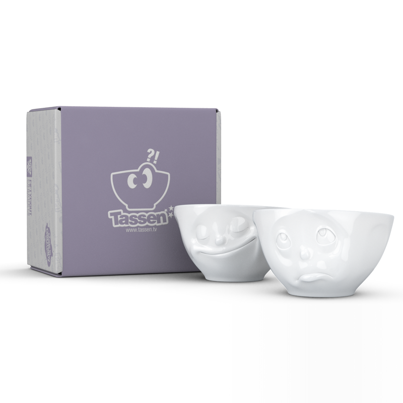 Mittlere Schälchen-Set Nr. 2 „Glücklich & Och bitte“ 200 ml