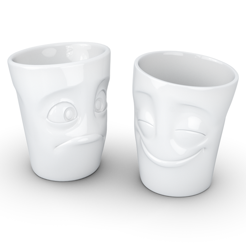 Becher-Set Nr. 2 „Vergnügt & Verdutzt“ 350 ml
