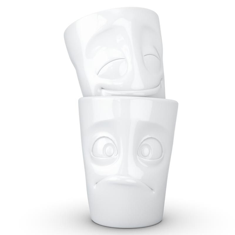 Becher-Set Nr. 2 „Vergnügt & Verdutzt“ 350 ml