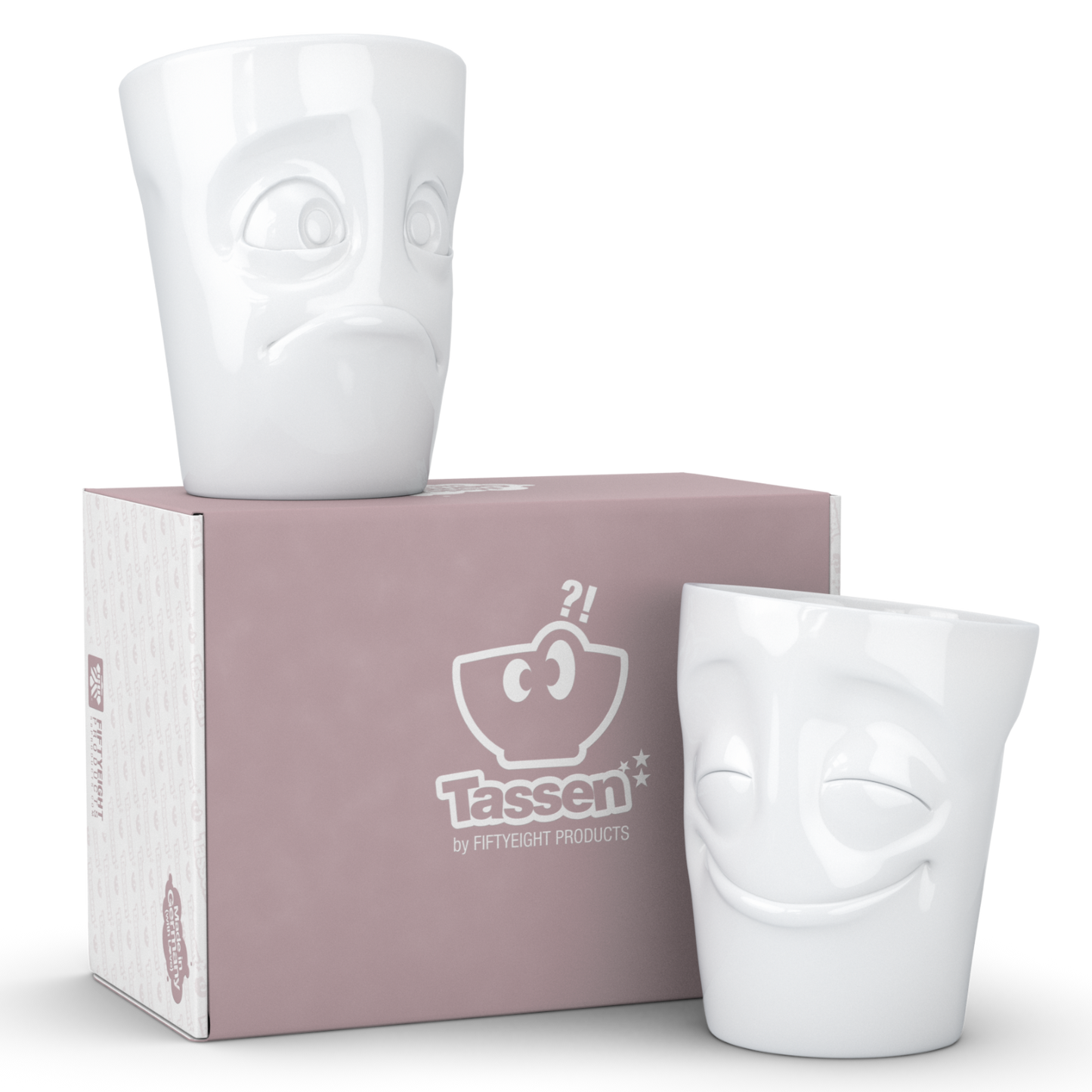Becher-Set Nr. 2 „Vergnügt & Verdutzt“ 350 ml