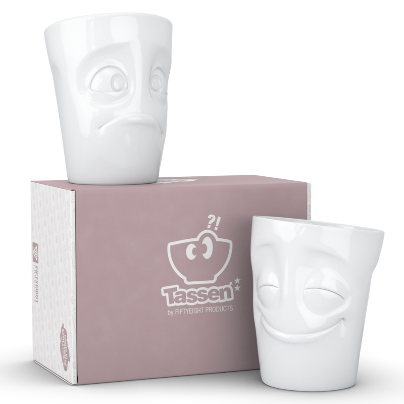 Becher-Set Nr. 2 „Vergnügt & Verdutzt“ 350 ml
