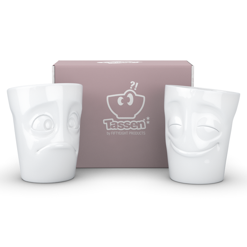 Becher-Set Nr. 2 „Vergnügt & Verdutzt“ 350 ml