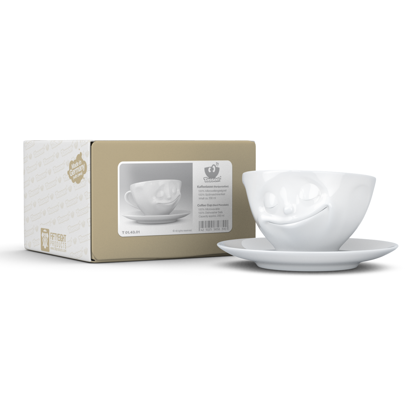 Kaffeetasse „Glücklich“ 200 ml